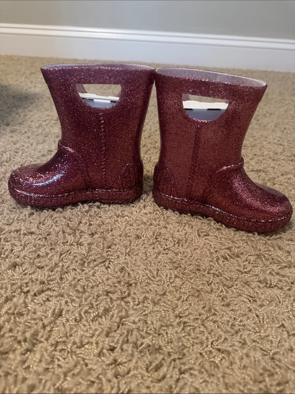 UGG Kids Glitter Pink Rain & Snow Boots